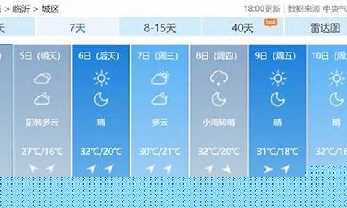 临沂天气预报查询_临沂天气预报查询方式