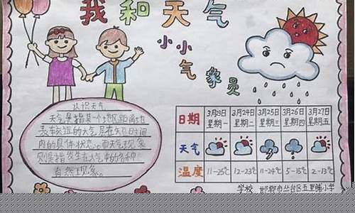 关于一周天气的手抄报_一周的天气预报手抄报