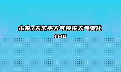 东平天气预报未来15天_东平天气预报15天查询一周