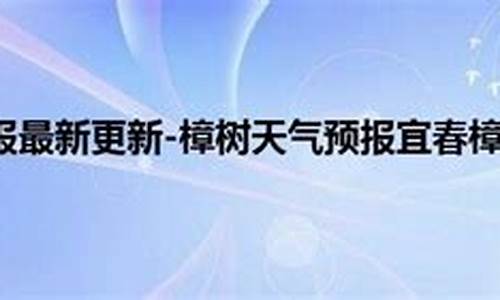樟树市天气预报实时最新_樟树市天气预报30天